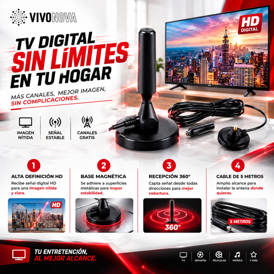PACK 2 ANTENA TV DIGITAL HD